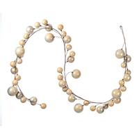 Vickerman 10' Oat Pearl Branch Ball Wire Garland