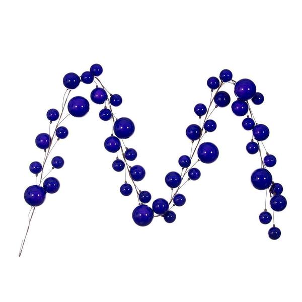 10' Purple Pearl Branch Ball Wire Garland