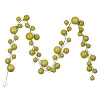 Vickerman 10' Lime Pearl Branch Ball Wire Garland