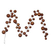 Vickerman 10' Copper Pearl Branch Ball Wire Garland