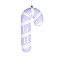 View 11" Lavender Enamel Candy Cane Ornament