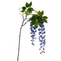 Vickerman 56" Artificial Cobalt Wisteria And Foliage Hanging Spray