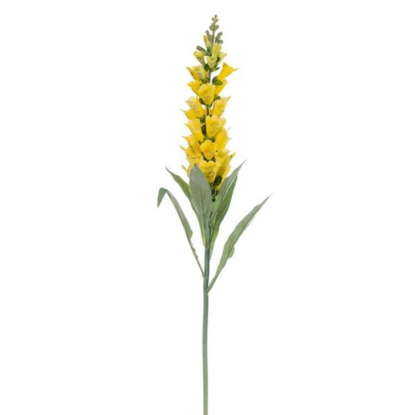 36" Artificial Yellow Foxglove Stem