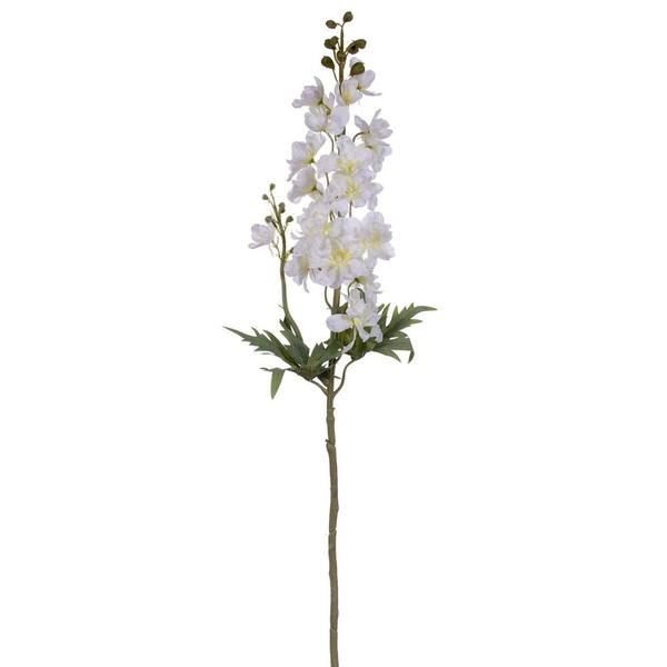 33" Artificial White Larkspur Spray (3 Pack)