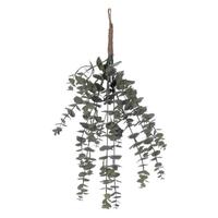 Vickerman 22" Artificial Eucalyptus Green Grey Foliage Bundle with Jute Hanger (2 Pack)
