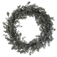 Vickerman 30" Artificial Green/Gray Eucalyptus Wreath