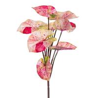 Vickerman 12.5" Red Variegated Leaves Spray (3 Pack)