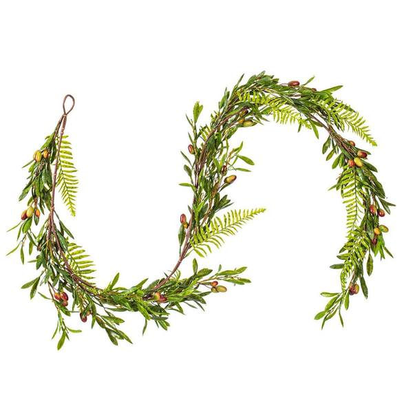 6' Green Olive Garland