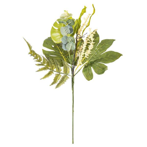 26" Green Mixed Jungle Foliage Spray (2 Pack)