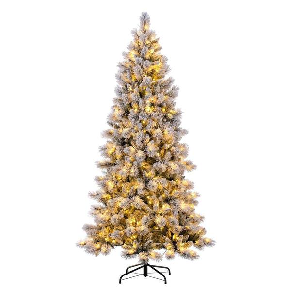4.5' x 32" Artificial Frosted Scotch Pine 368 Tips Pre-Lit