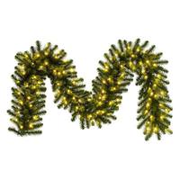 Vickerman 9' x 14" Artificial Deluxe Sequoia Pine 100 Warm White Lights Garland