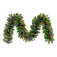 Vickerman 9' x 14" Artificial Deluxe Sequoia Pine 100 Multi Color Lights Garland