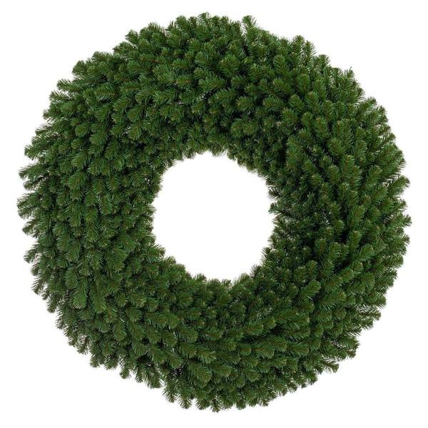 48" Green Deluxe Sequoia Pine Wreath Unlit