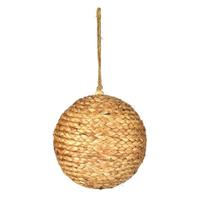 Vickerman 5.5" Natural Braided Hemp Ball Ornament (2 Pack)