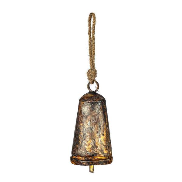 8" Antique Gold Country Bell Ornament