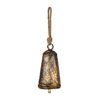 Vickerman 8" Antique Gold Country Bell Ornament