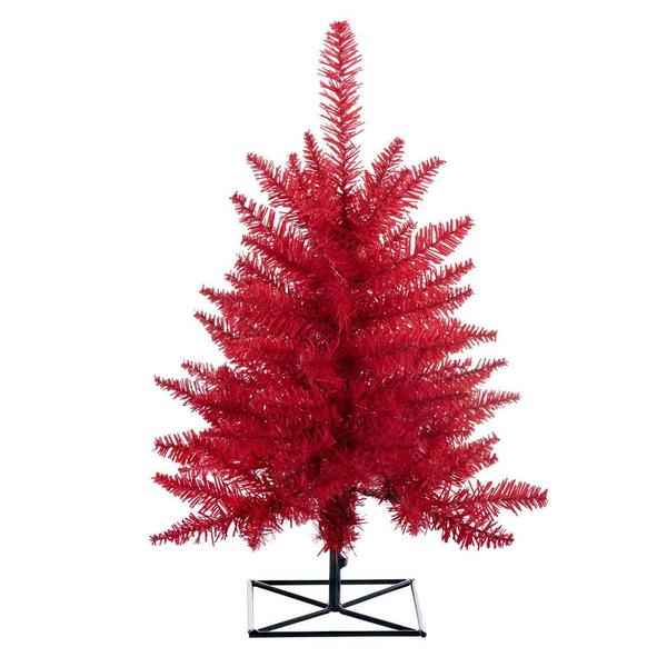 2' x 20" Artificial Red Fir Tree Unlit