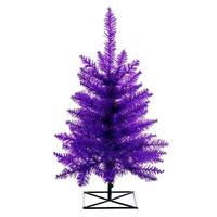 Vickerman 2' x 20" Artificial Purple Fir Tree Unlit