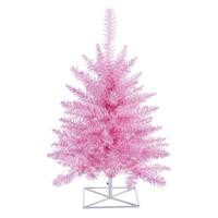 View 2' x 20" Artificial Pink Fir Tree Unlit