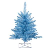 Vickerman 2' x 20" Artificial Sky Blue Fir Tree Unlit