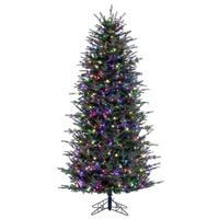 Vickerman 7.5' x 46" Artificial Georgian Fraser Fir 650 Multi-Color Dura-Lit® Lights