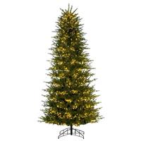 Vickerman 9' x 53" Artificial Slim Georgian Fraser 2500 3mm Warm White LED Lights Pre-Lit
