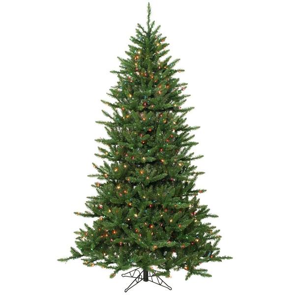 7.5' x 59" Artificial Georgian Fraser 1000 Dura-Lit Multi-Colored LED Lights Pre-Lit