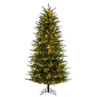 Vickerman 5.5' x 38" Artificial Slim Georgian Fraser 800 3mm Warm White LED Lights Pre-Lit