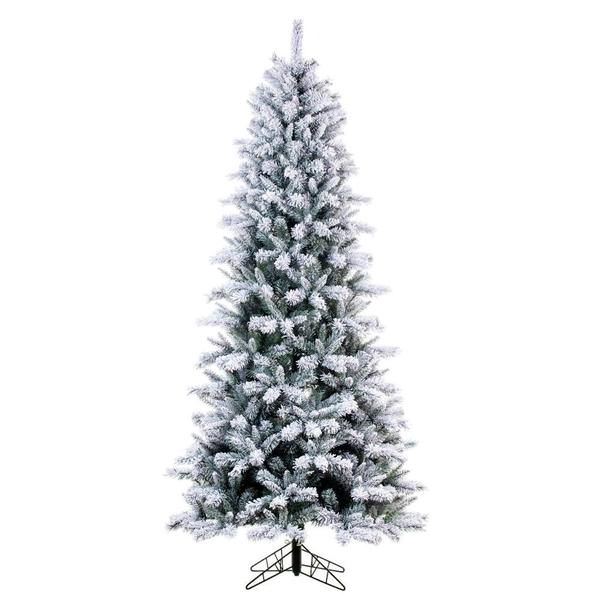 6.5' x 38" Artificial Frosted Glacier Pine 846 Tips Unlit