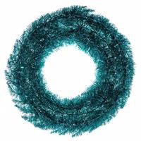 Vickerman 36" Aqua Tinsel Fir Wreath 320 Tips Unlit Fir