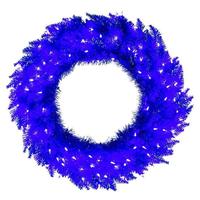 Vickerman 30" Blue Fir 100 Warm White LED Mini Lights 210 PVC Tips