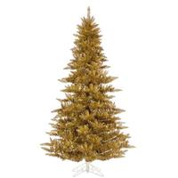 Vickerman 3' x 25" Gold Tinsel 234 Tips Christmas Tree