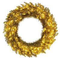Vickerman 36" Gold Fir 100 Warm White LED Mini Lights 320 Tips Prelit Fir