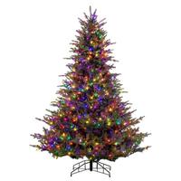 Vickerman 7.5' x 68" Bellevue Fraser Fir 5673 Tips 800 Multi-Colored Lights Unlit