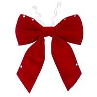 Vickerman 18" x 23" Red Velvet UV Bow