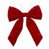 Vickerman 24" x 32" Red Velvet UV Bow