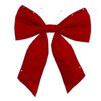 Vickerman 36" x 45" Red Velvet UV Bow
