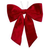 Vickerman 36" x 45" Red Faux Fur Bow