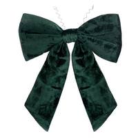 Vickerman 36" x 45" Dark Green Faux Fur Bow