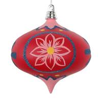 Vickerman 4" Red Hand-Painted Onion Ornament (3 Pack)