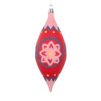 Vickerman 7" Red Hand-Painted Shuttle Ornament (3 Pack)