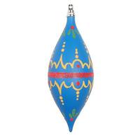 Vickerman 7" Blue Hand-Painted Shuttle Ornament (3 Pack)