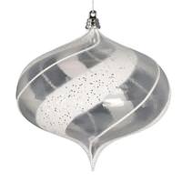 Vickerman 6.3" Clear Onion Ornament (2 Pack)