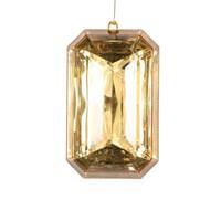 Vickerman 8" Gold Rectangle Jewel Glitter Ornament Assortment (2 Pack)
