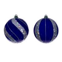 Vickerman 4" Purple Pearl Sequin Ball Ornament (6 Pack)