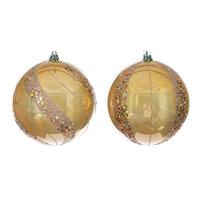 Vickerman 4.75" Gold Pearl Sequin Ball Ornament (4 Pack)