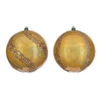 Vickerman 6" Gold Pearl Sequin Ball Ornament (4 Pack)