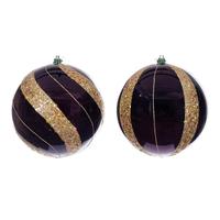 Vickerman 6" Burgundy Pearl Sequin Ball Ornament (4 Pack)