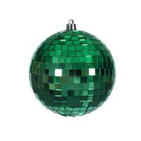 Vickerman 4" Green Mirror Ball Ornament (6 Pack)