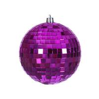 Vickerman 4" Fuchsia Mirror Ball Ornament (6 Pack)